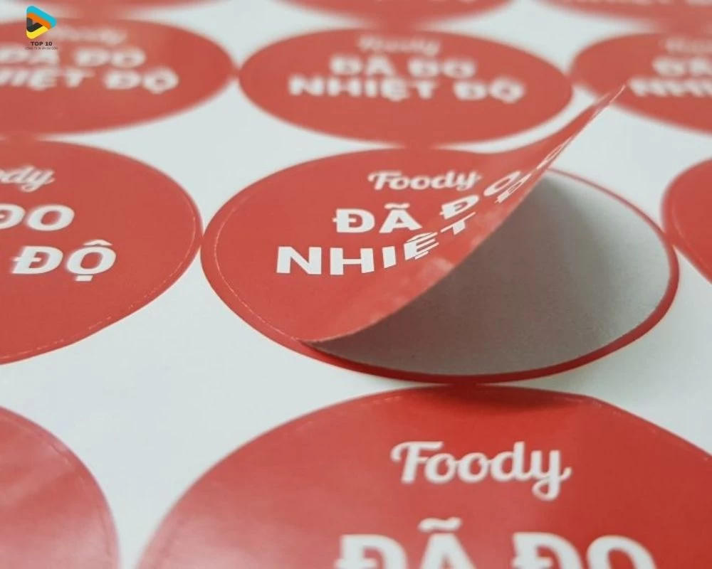 Tem giấy cho Foody