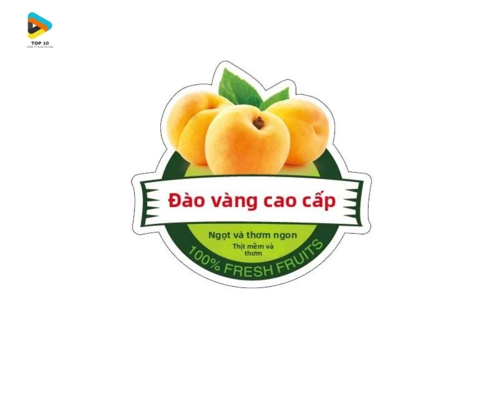Tem nhãn dán trái cây