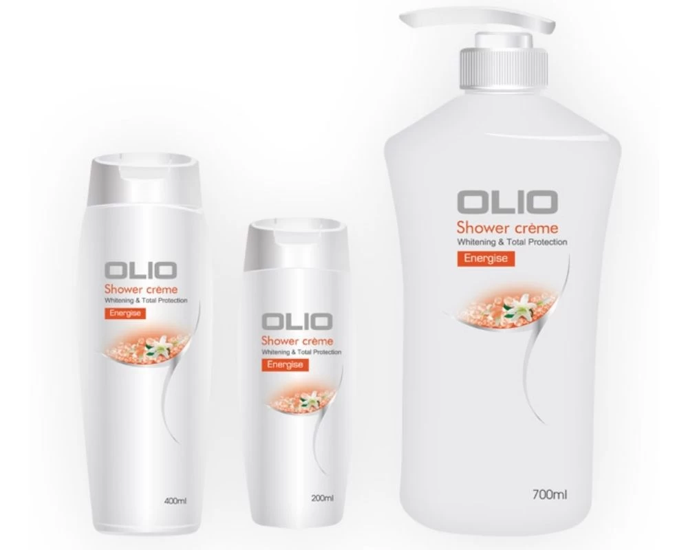 Mẫu tem sữa tắm hãng OLIO