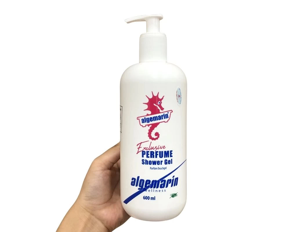 Tem nhãn sữa tắm của Algermarin