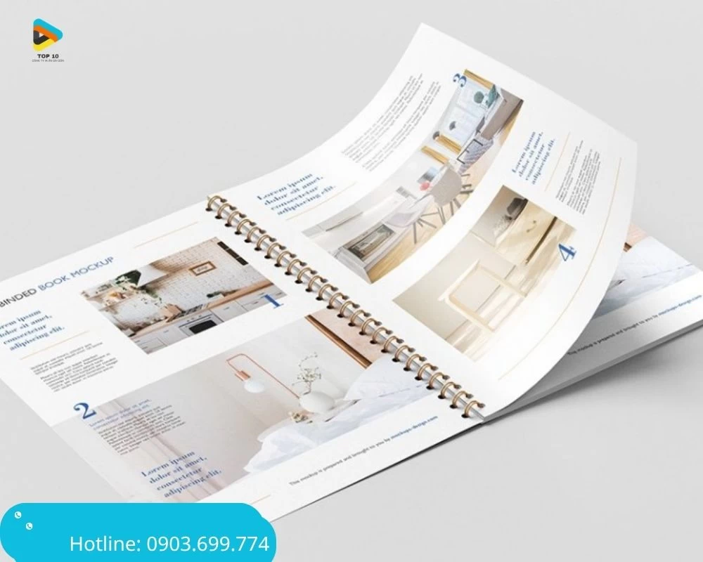 Catalogue A4 đóng lò xo