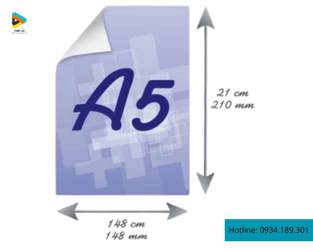 Kích thước khổ giấy A5