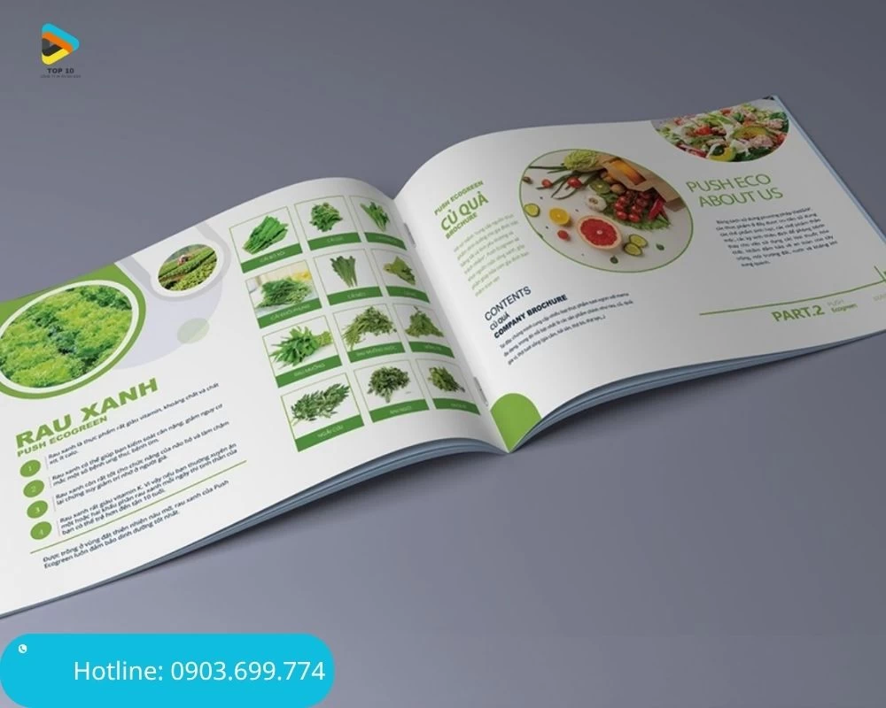 Mẫu catalogue A4 thực phẩm