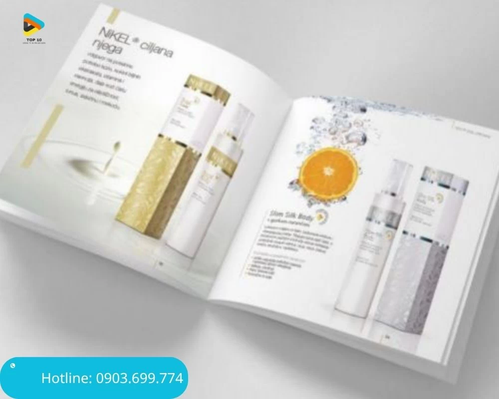 Mẫu catalogue A5 mỹ phẩm