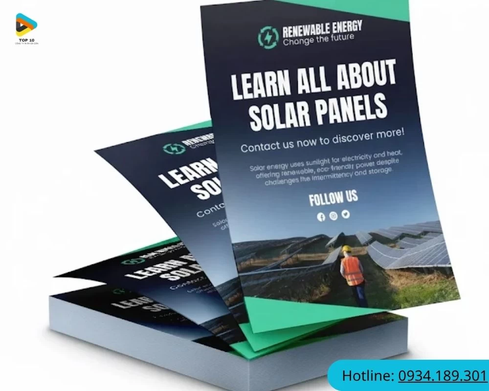 Tờ rơi có thiết kế đơn giản
