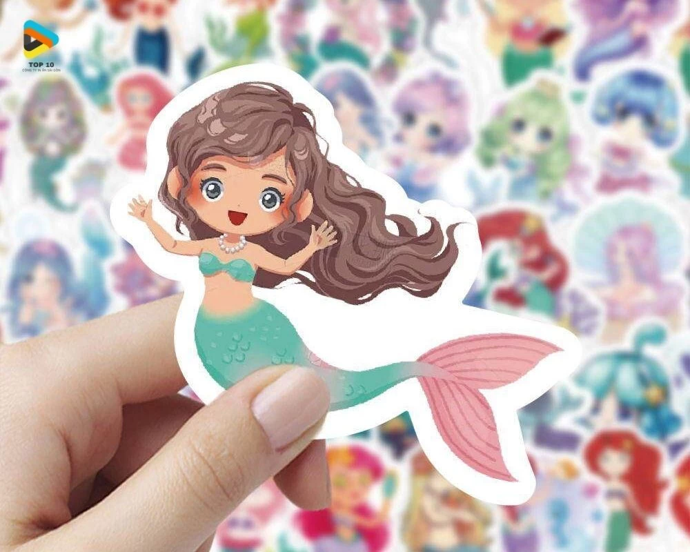 Sticker nàng tiên cá nhỏ