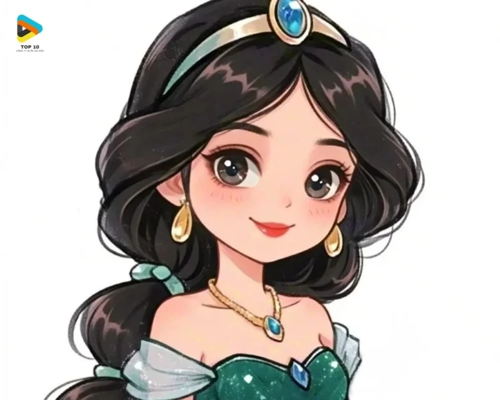 Sticker công chúa Jasmine