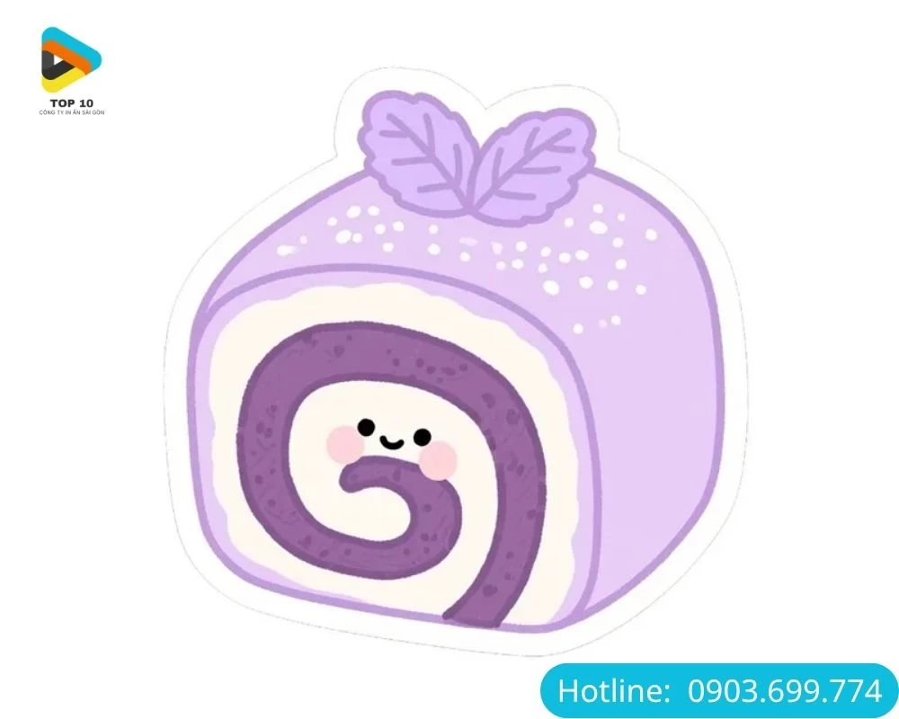 Sticker bánh kem