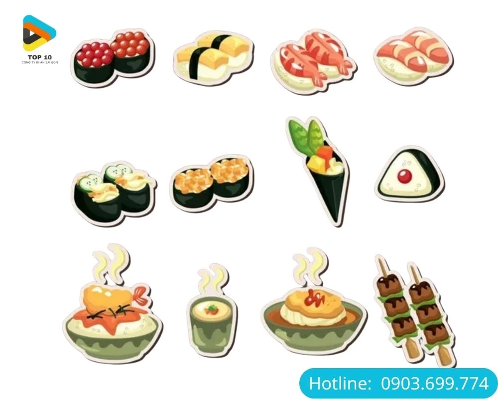 Sticker đồ ăn Nhật