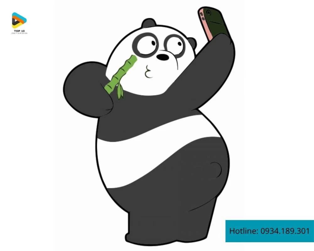 Sticker gấu chổng mông