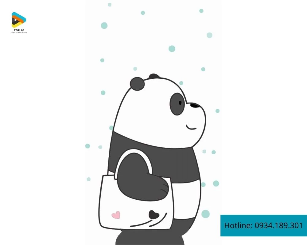 Chú gấu trúc dưới trời tuyết