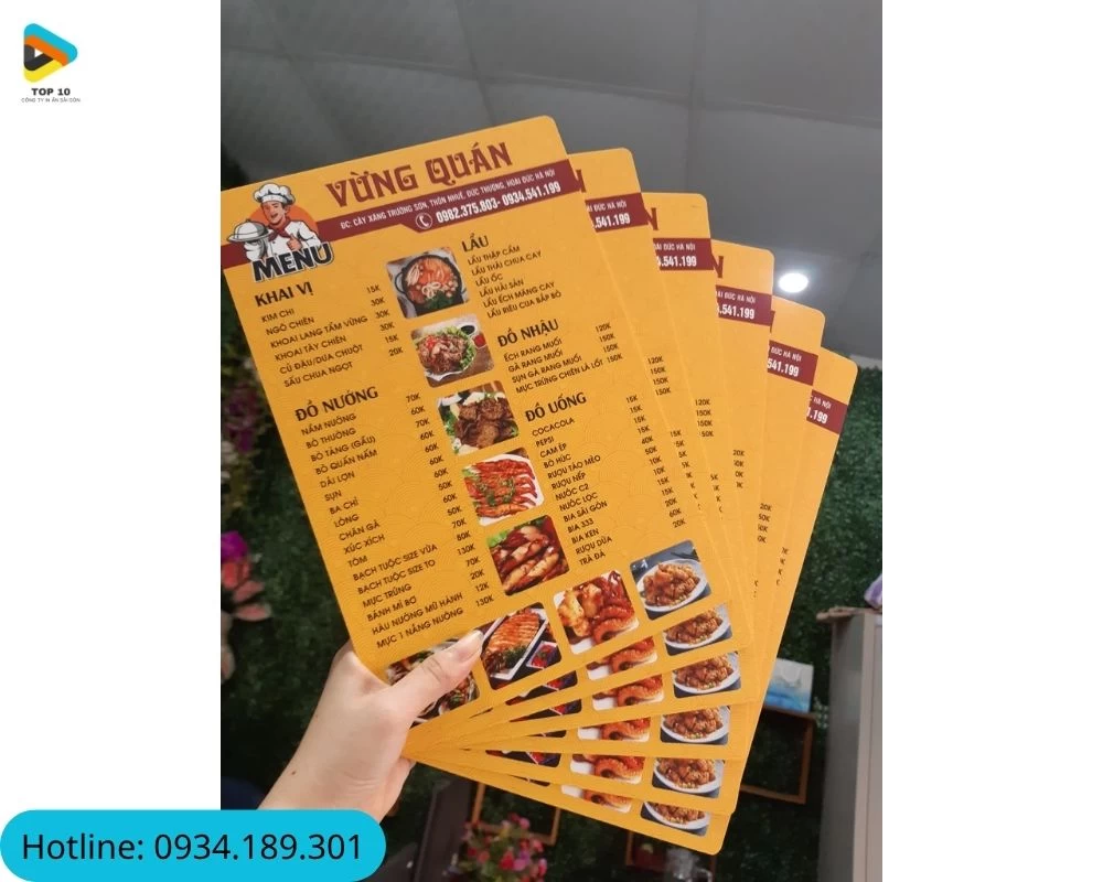 Menu lẩu và đồ nướng