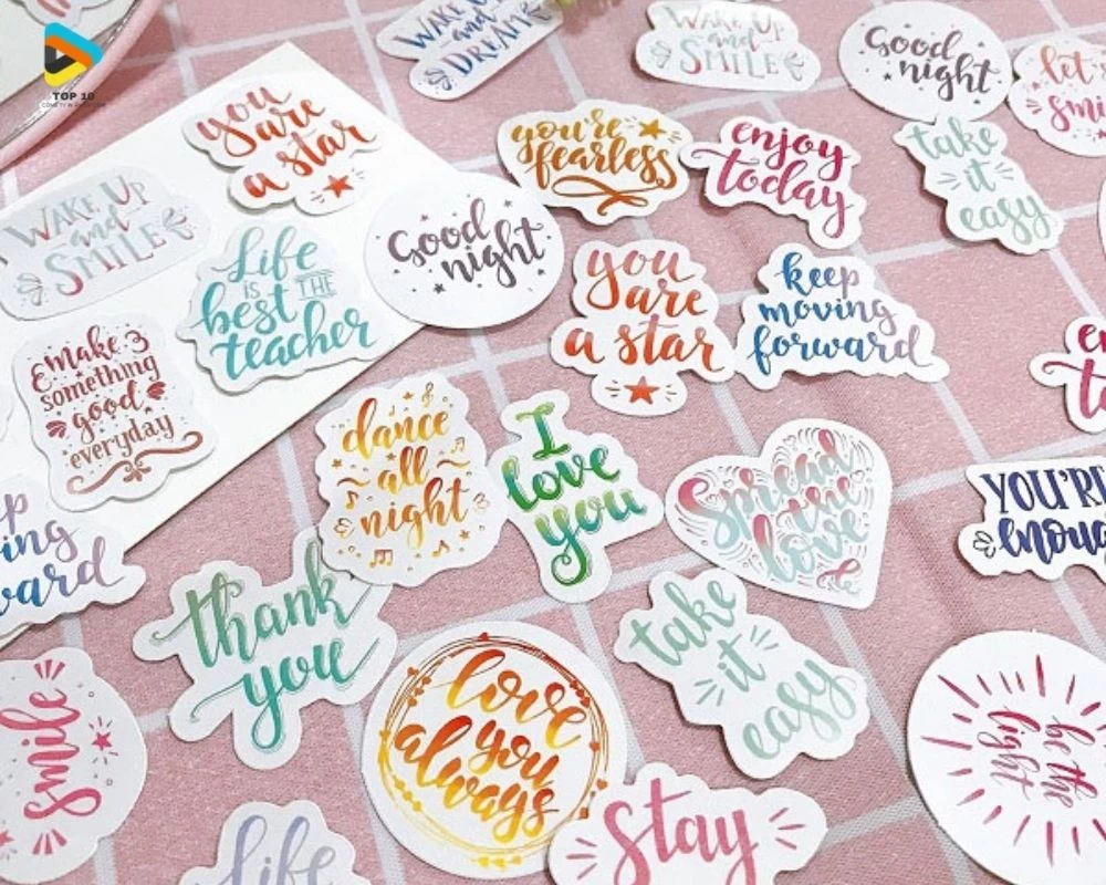 In sticker chữ viết đủ mẫu