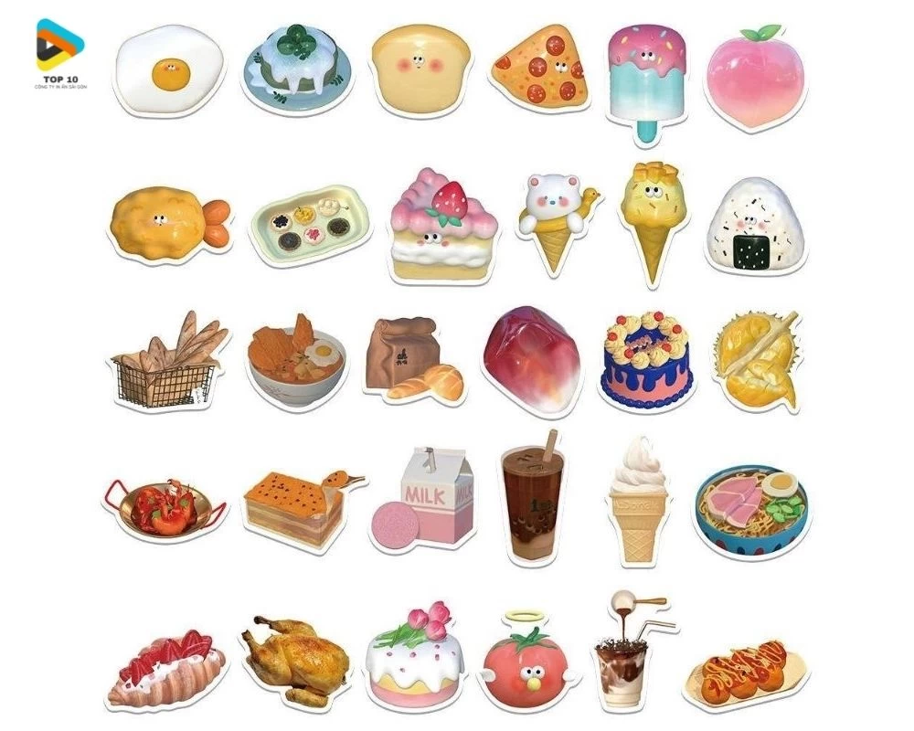 Sticker về đồ ăn