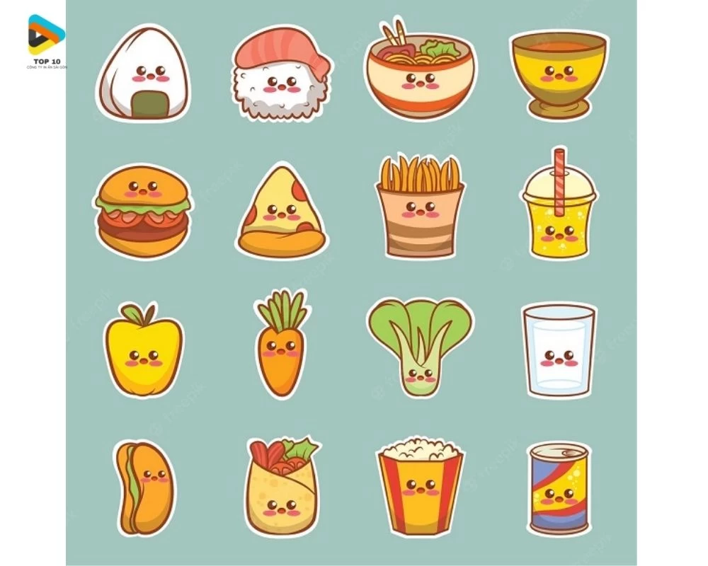Sticker về các đồ ăn