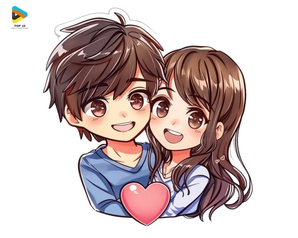 Sticker về cặp đôi yêu đương