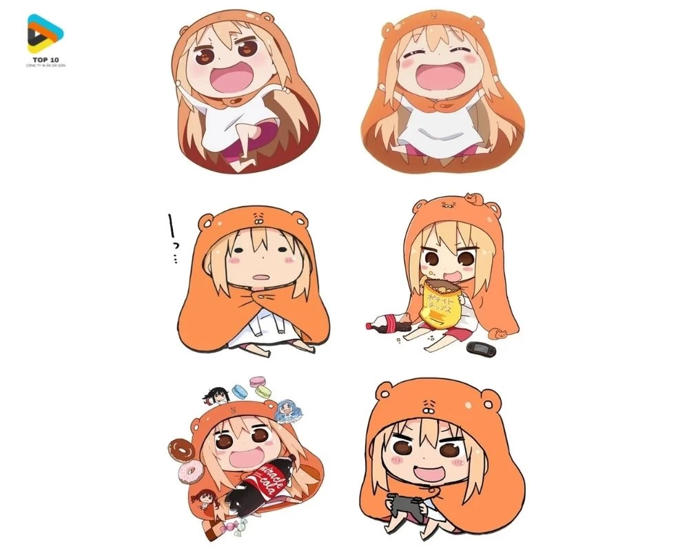 Sticker nhân vật Doma Umaru