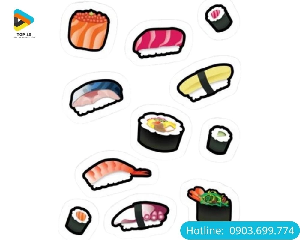 Sticker đồ ăn vặt
