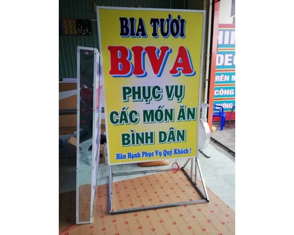 Bạt hiflex tấm bảng cho các quán nhậu
