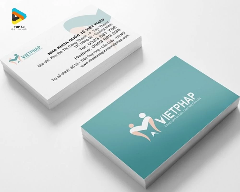 Card visit nha khoa quốc tế Việt Pháp