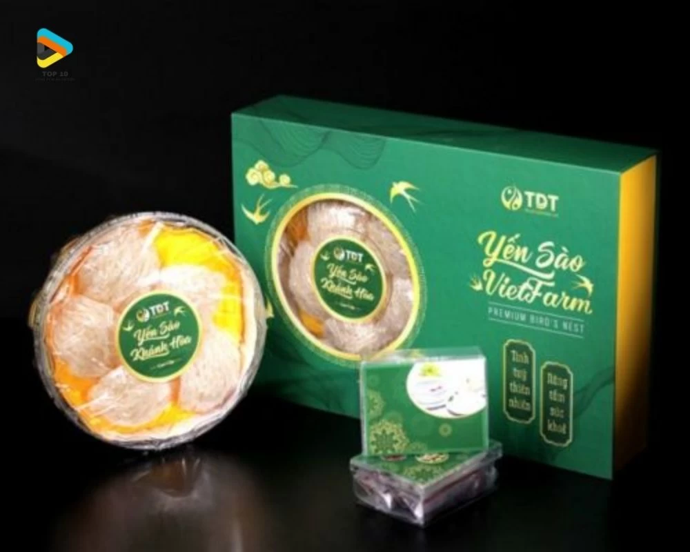 Mẫu hộp yến có cửa sổ kính