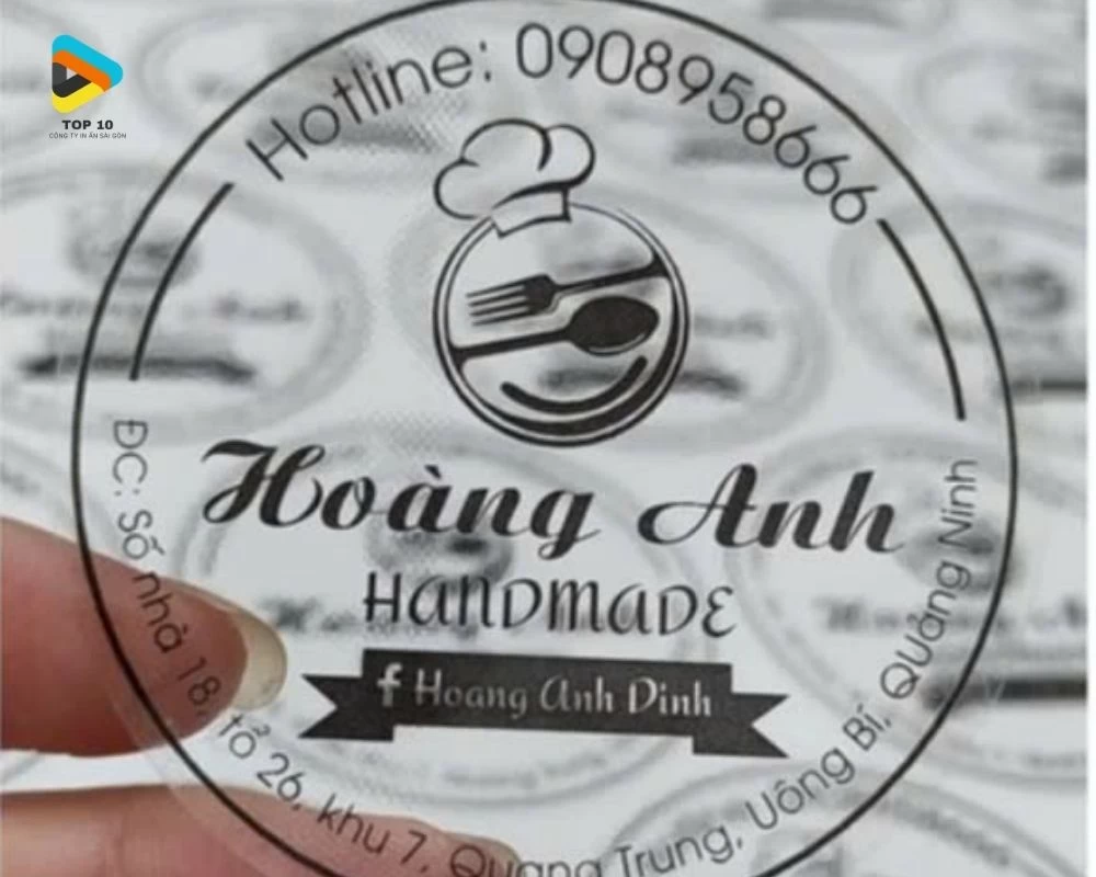 Tem nhãn trong Hoàng Anh Handmade