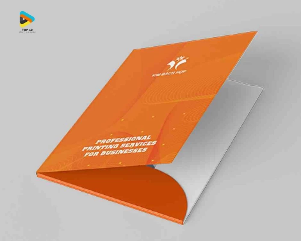 Kẹp file có bìa mùa cam