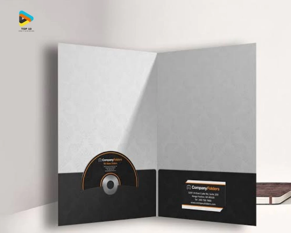 Kẹp file đựng đĩa CD và card visit