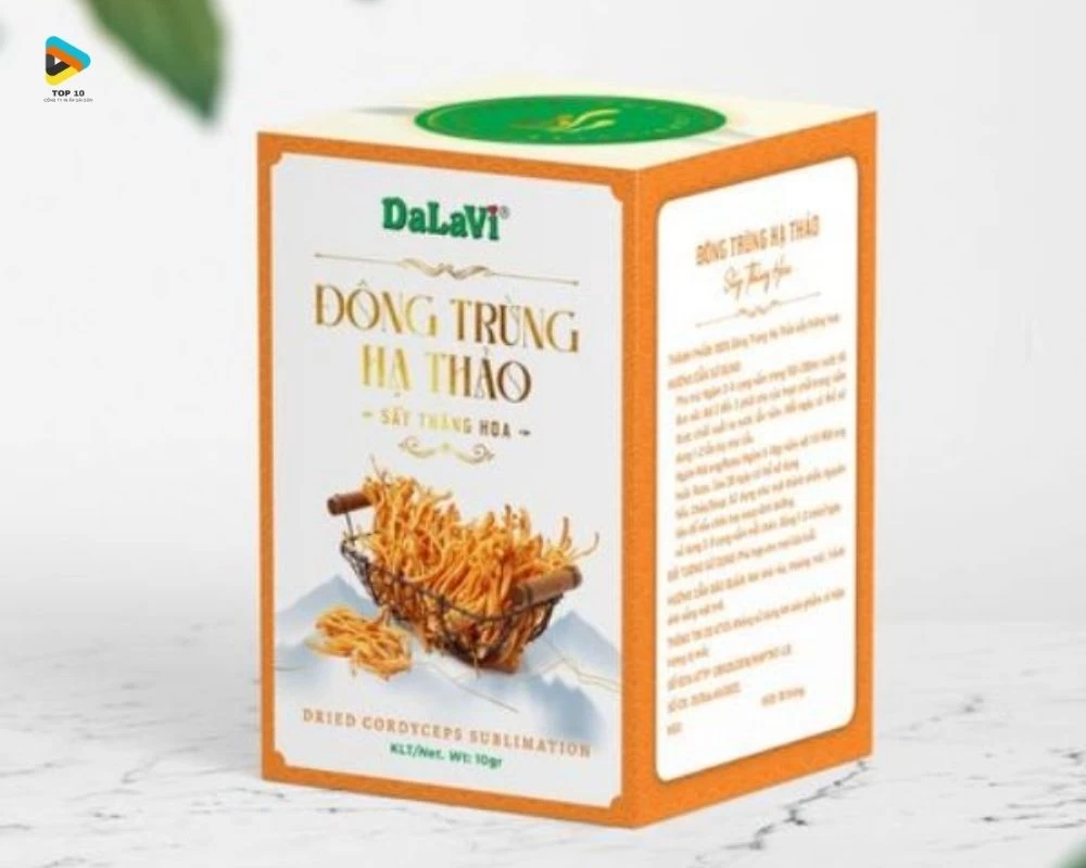 Hộp đựng đông trùng hạ thảo hình chữ nhật đứng
