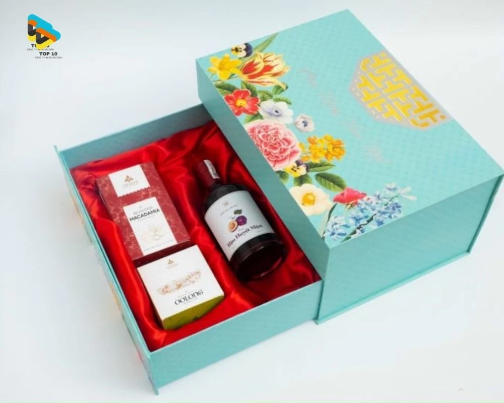 Mẫu hộp quà tết kéo