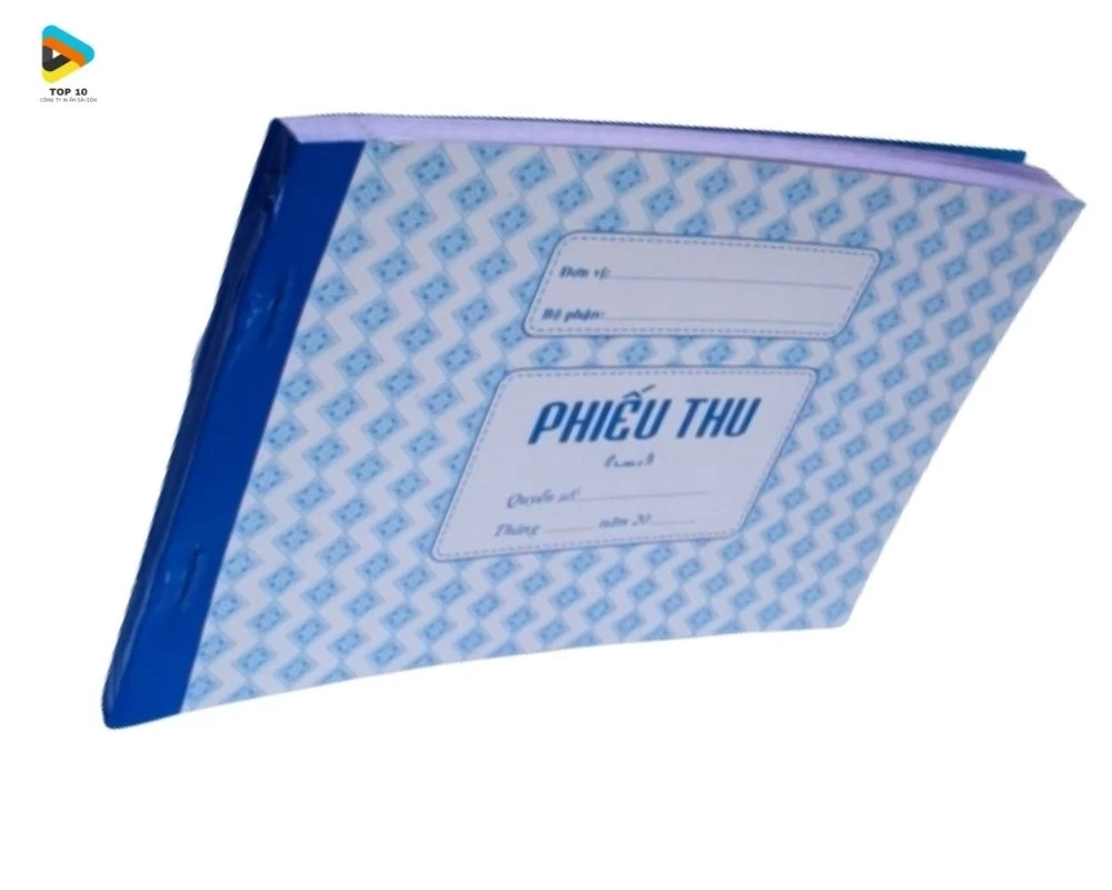 Mẫu phiếu thu nằm ngang