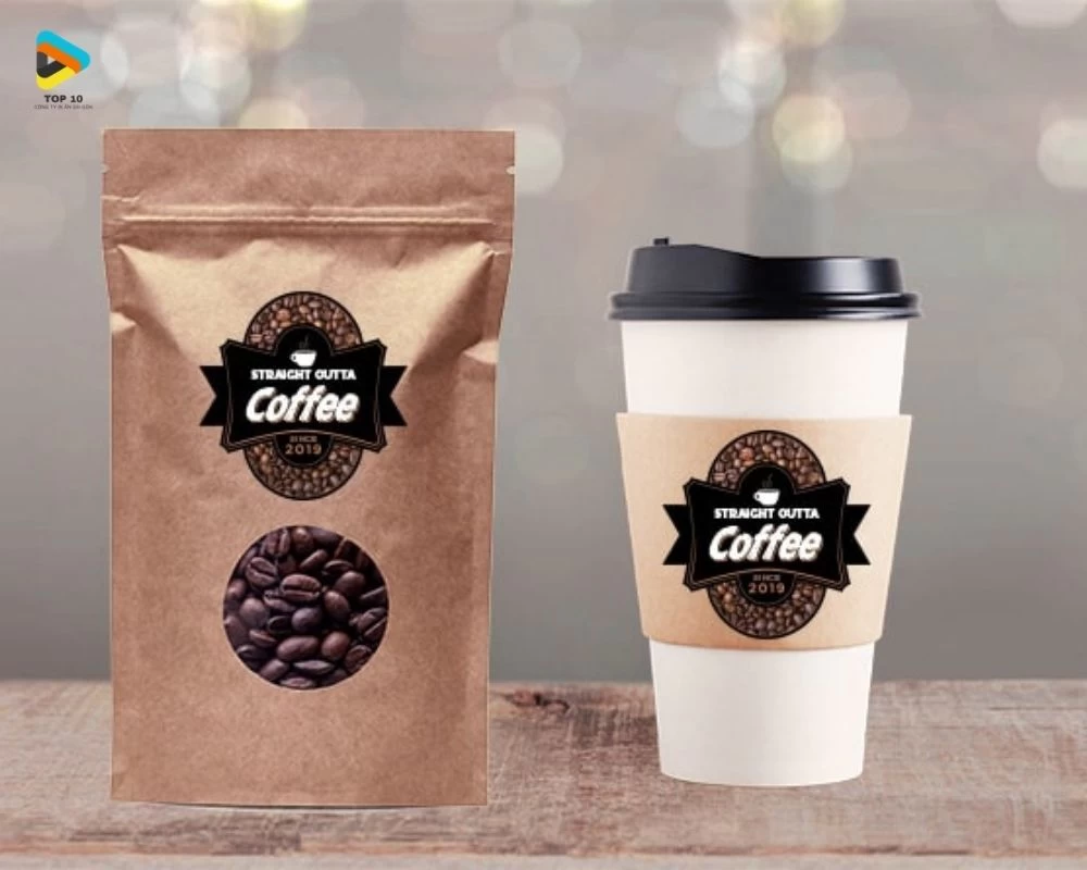 Tem coffee thiết kế ấn tượng