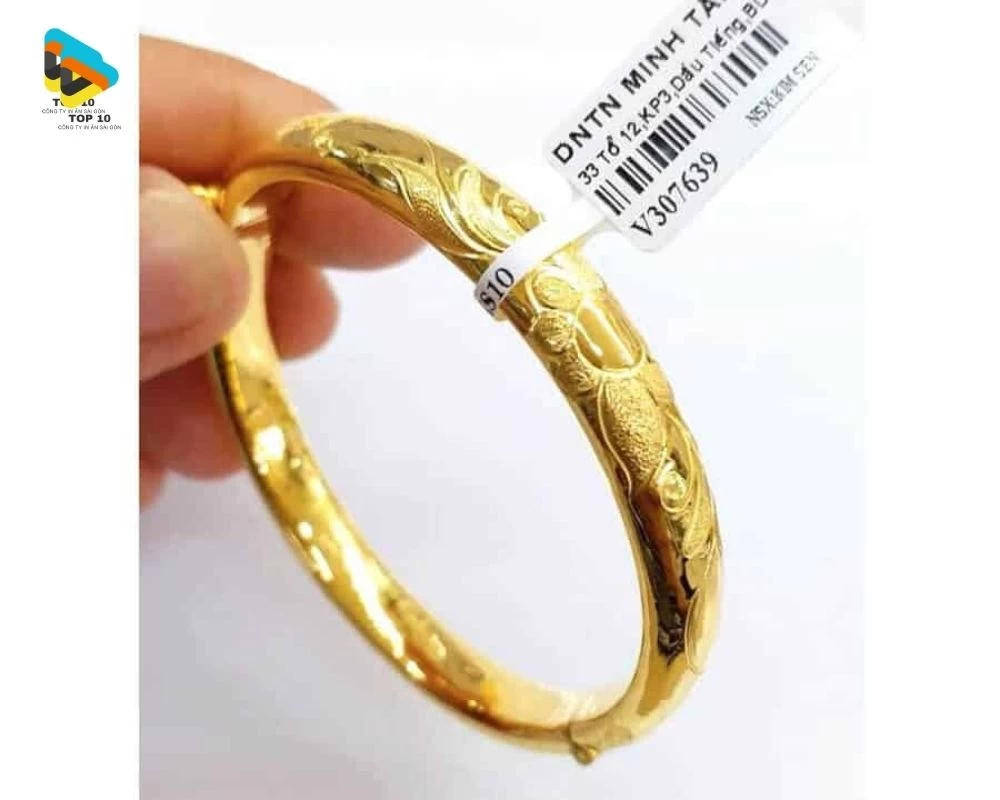 Tem vàng cho nhẫn tròn