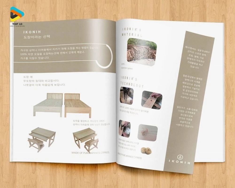 Mẫu catalogue về bàn ghế gỗ