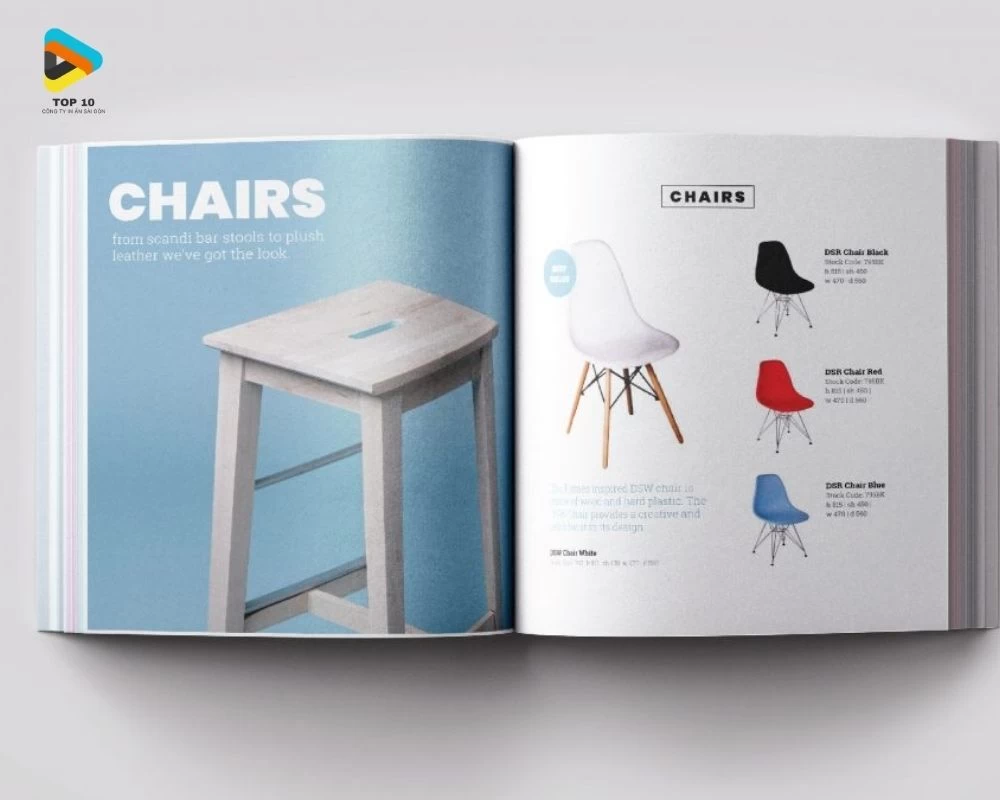 Mẫu catalogue về bàn ghế