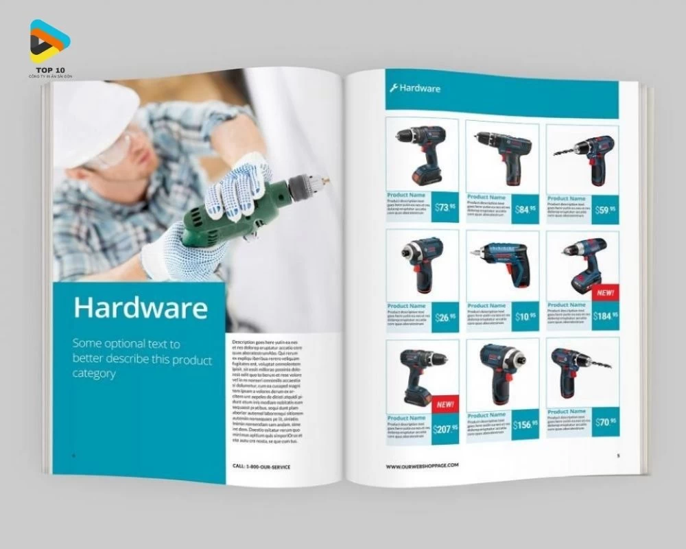 Mẫu catalogue về máy khoan