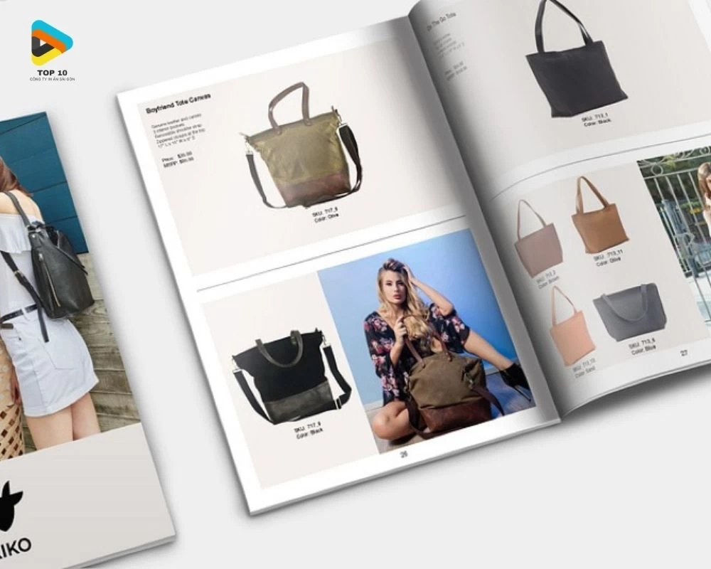 Mẫu catalogue về túi xách