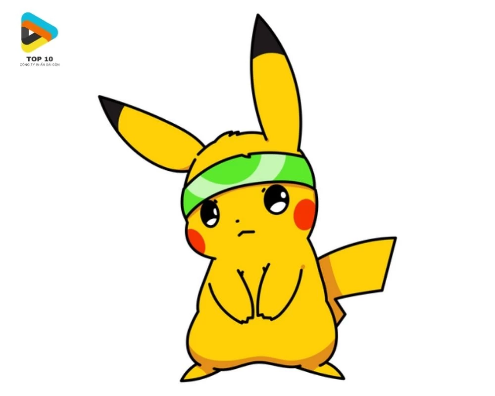 Sticker Pokemon đội băng đô xanh