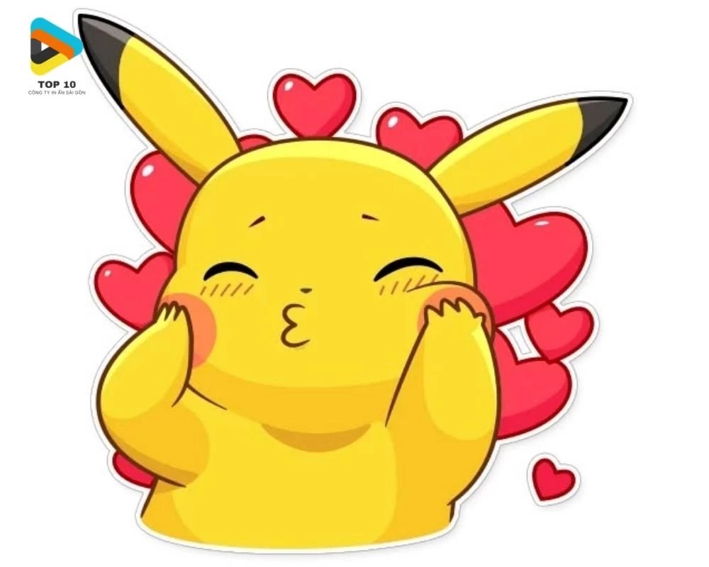 Sticker Pokemon vui vẻ