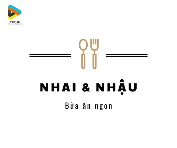 Mẫu logo nhà hàng Nhai & Nhậu