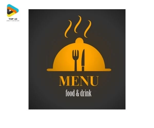 Mẫu logo nhà hàng món ăn đang nóng