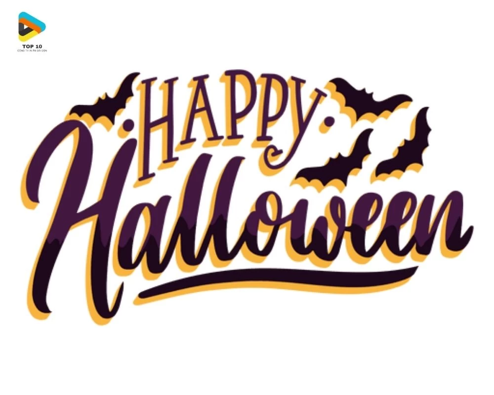 Dòng chữ sticker Halloween