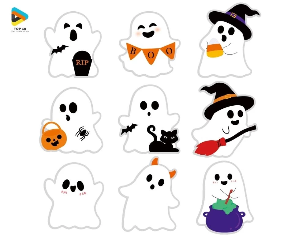 Sticker ma quái đáng yêu