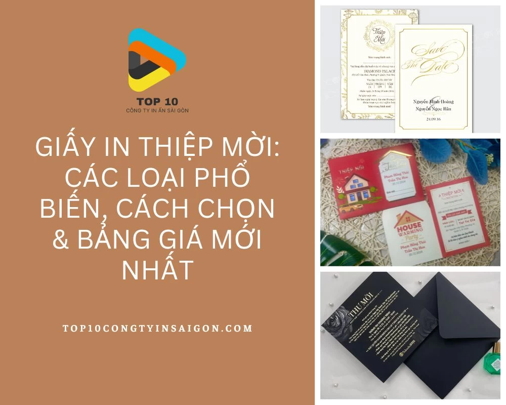Giấy In Thiệp Mời_ Các Loại Phổ Biến, Cách Chọn & Bảng Giá Mới Nhất