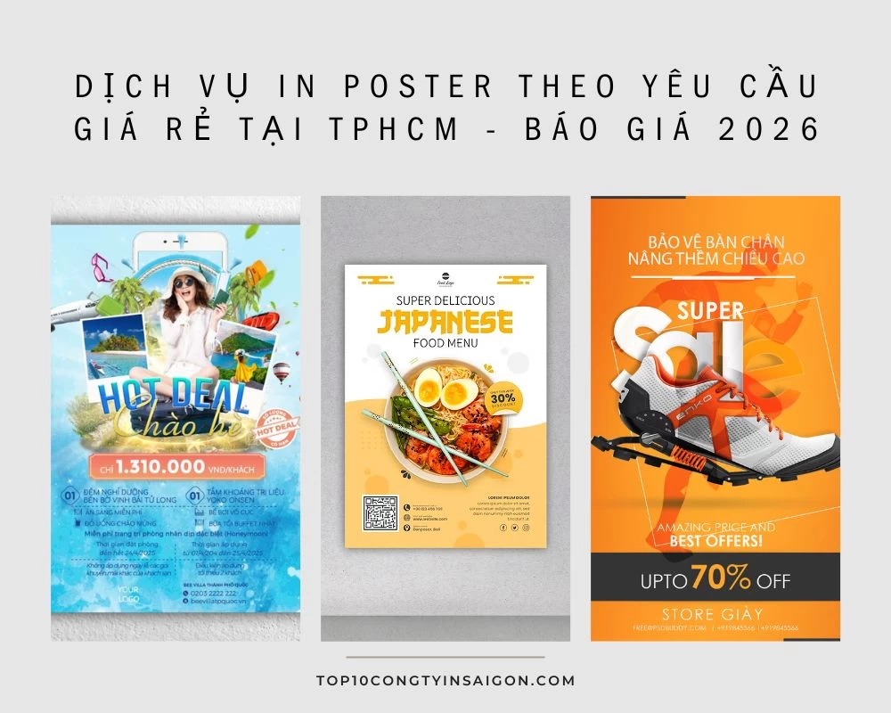 Dịch Vụ In Poster Theo Yêu Cầu Giá Rẻ Tại TPHCM - Báo Giá 2026