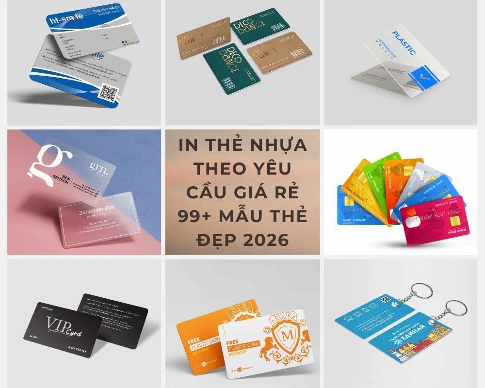In Thẻ Nhựa Theo Yêu Cầu Giá Rẻ TPHCM | 99+ Mẫu Thẻ Đẹp 2026
