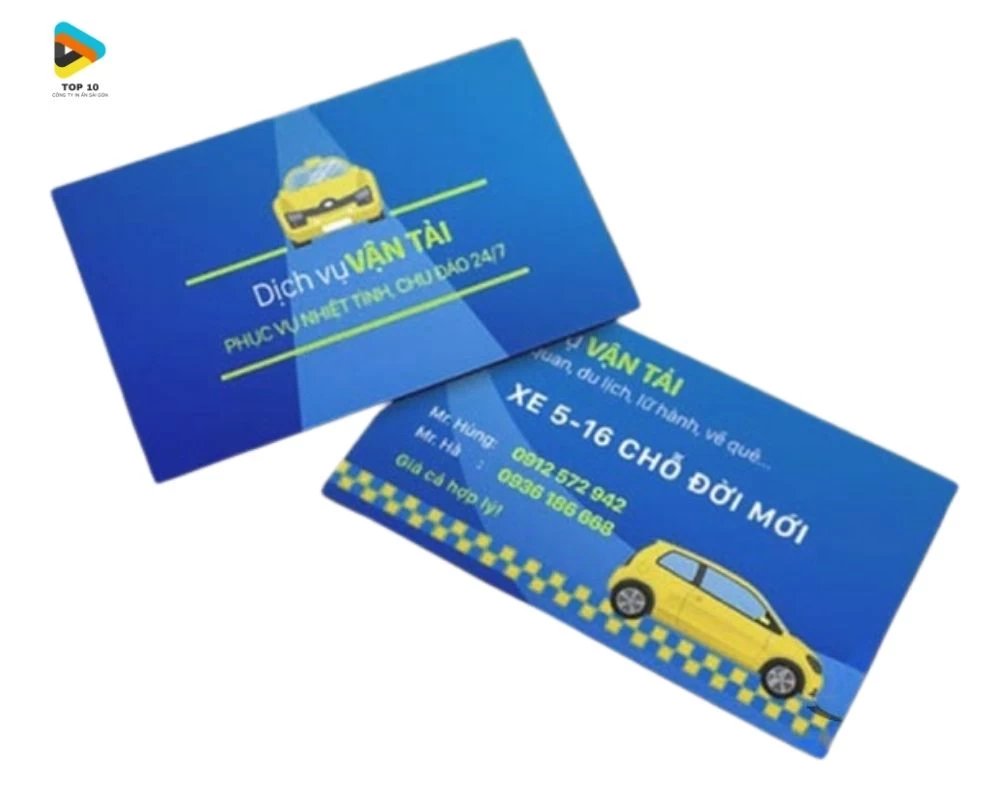 Card Visit Taxi Du Lịch