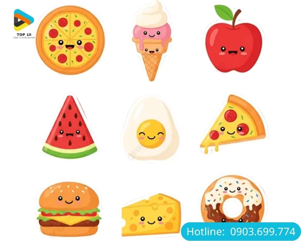 Sticker Đồ Ăn
