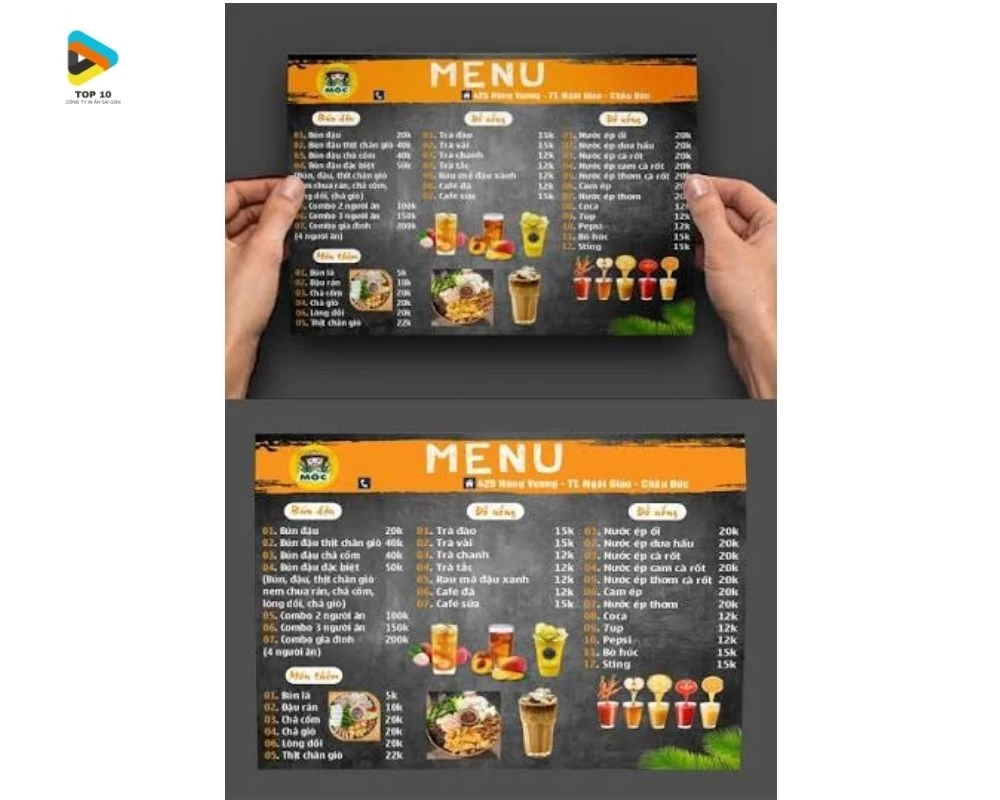 Menu Bún Đâu Mắm Tôm